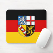 Flagge des Saarlandes Mauspad (Mit Mouse)