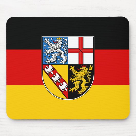 Flagge des Saarlandes Mauspad (Vorne)