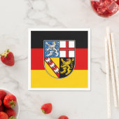 Flagge des Saarlandes Napkins Serviette (Beispiel)