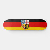Flagge des Saarlandes Skateboard (Horizontal)