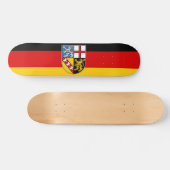Flagge des Saarlandes Skateboard (Horizontal)