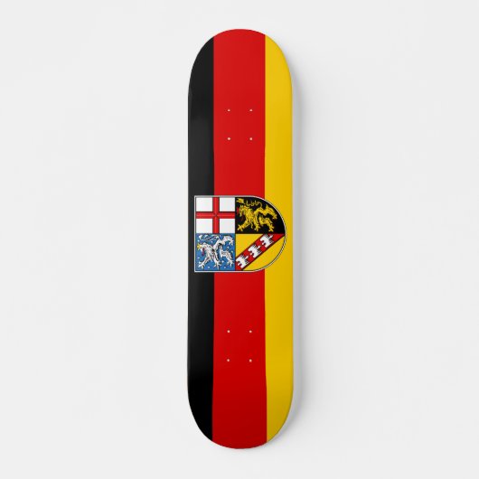 Flagge des Saarlandes Skateboard (Vorne)