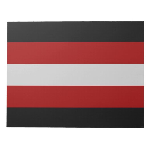 Flagge des Satanismus Notizblock (Vorderseite)