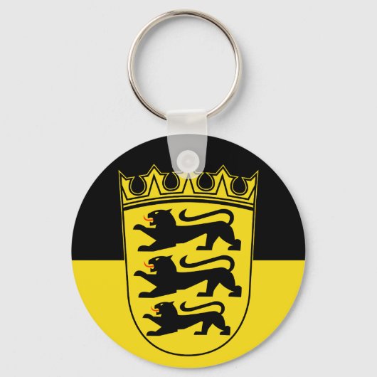 Flagge des Schlüsselanhängers Baden-Württemberg Schlüsselanhänger (Vorderseite)