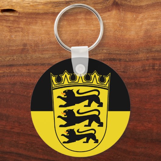 Flagge des Schlüsselanhängers Baden-Württemberg Schlüsselanhänger (Vorderseite)