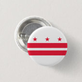 Flagge des Schlüsselanhängers District of Columbia Button (Vorne & Hinten)