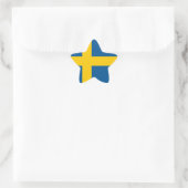 Flagge des schwedischen Aufklebers (Stern) Stern-Aufkleber (Tasche)
