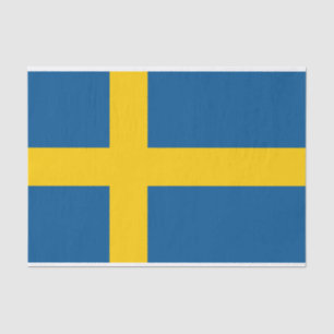 Flagge des schwedischen Papiers Seidenpapier