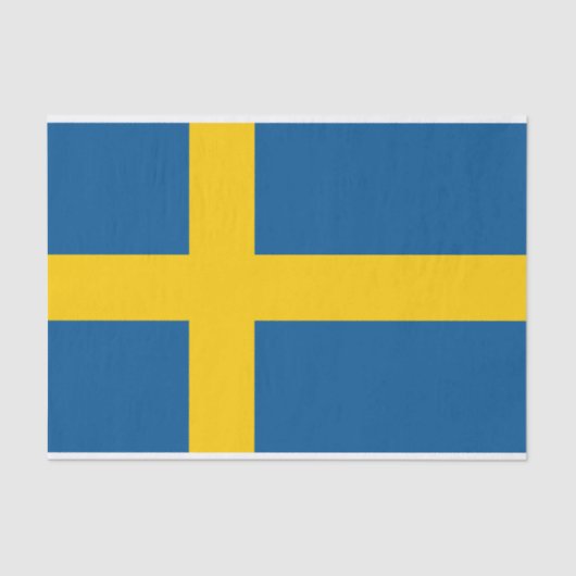 Flagge des schwedischen Papiers Seidenpapier (Vorderseite)