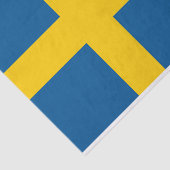 Flagge des schwedischen Papiers Seidenpapier (Ausschnitt)