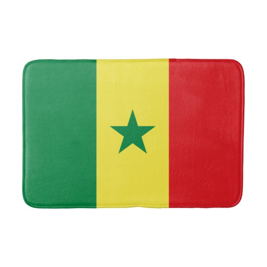 Flagge des Senegal Badematte (Vorderseite)