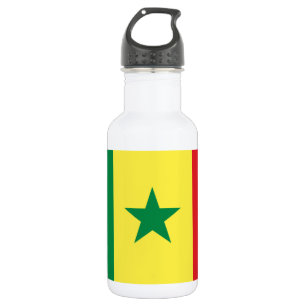 Flagge des Senegal Edelstahlflasche