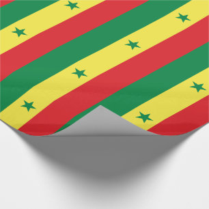 Flagge des Senegal Geschenkpapier