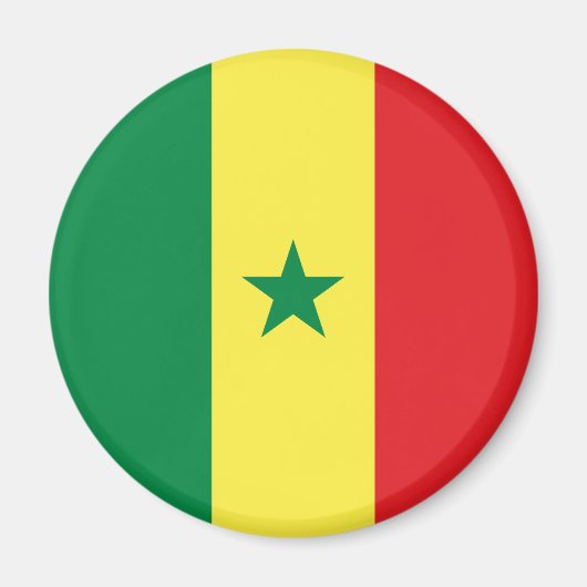 Flagge des Senegal Magnet (Vorne)