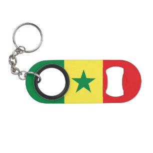Flagge des Senegal Mini Flaschenöffner