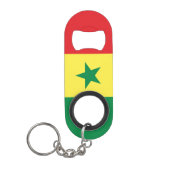 Flagge des Senegal Mini Flaschenöffner (Vorderseite)