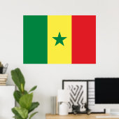 Flagge des Senegal Poster (Heimbüro)