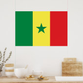Flagge des Senegal Poster (Küche)