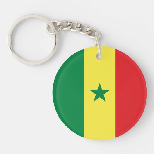 Flagge des Senegal Schlüsselanhänger (Vorderseite)