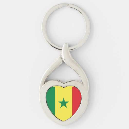 Flagge des Senegal Schlüsselanhänger (Vorderseite)