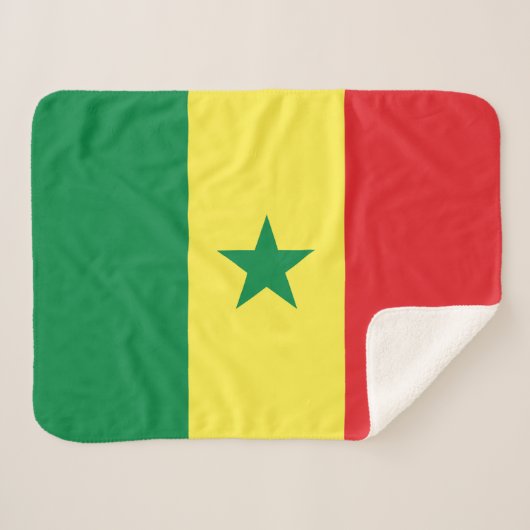 Flagge des Senegal Sherpadecke (Vorderseite (Horizontal))