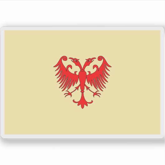 Flagge des serbischen Reiches Aufkleber (Vorderseite)