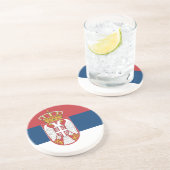 Flagge des serbischen Untersetzer (Seite)