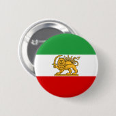 Flagge des Shah von der Iran (1964-1980) Button (Vorne & Hinten)