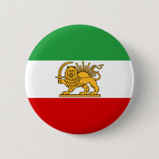 Flagge des Shah von der Iran (1964-1980) Button