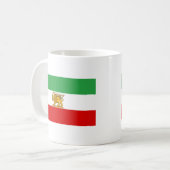 Flagge des Shah von der Iran (1964-1980) Kaffeetasse (Vorderseite Links)