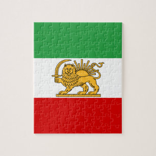 Flagge des Shah von der Iran (1964-1980) Puzzle