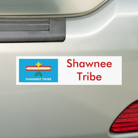 Flagge des Shawnee-Stammes Autoaufkleber (Auf Auto)