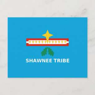 Flagge des Shawnee-Stamms von Oklahoma Postkarte