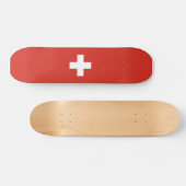 Flagge des Skateboards der Schweiz (Horizontal)
