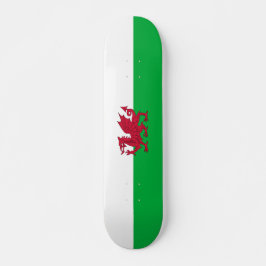 Flagge des Skateboards von Wales