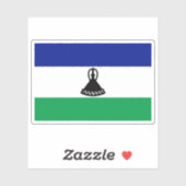 Flagge des Sotho-Volkes, Republik Südafrika Aufkleber (Blatt)