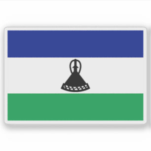 Flagge des Sotho-Volkes, Republik Südafrika Aufkleber