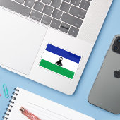 Flagge des Sotho-Volkes, Republik Südafrika Aufkleber (Laptop mit iPhone)
