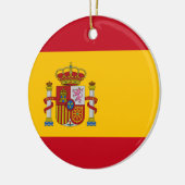 Flagge des spanischen Ornaments Keramikornament (Links)