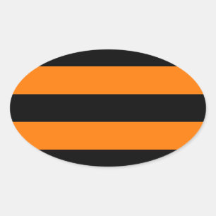 Flagge des St- Georgebandes - Георгиевск Ovaler Aufkleber