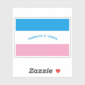 Flagge des Staat Espírito Santo, Brasilien Aufkleber (Blatt)