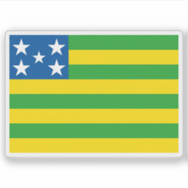 Flagge des Staat Goiás, Brasilien Aufkleber