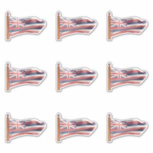 Flagge des Staat Hawaii Aufkleber