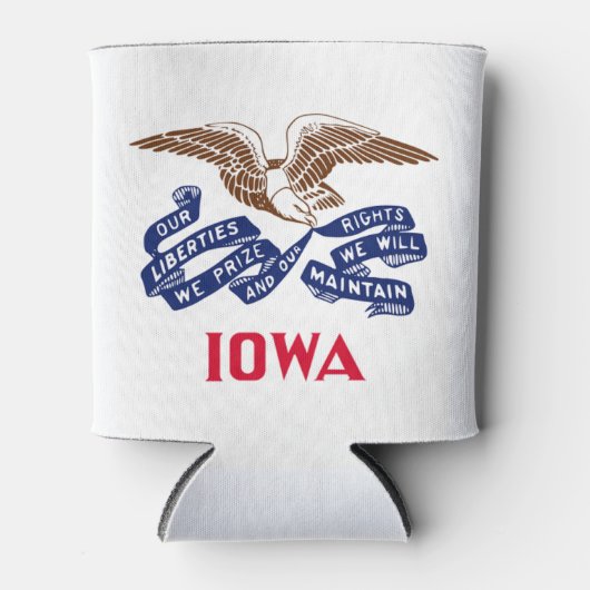 Flagge des Staat Iowa Dosenkühler (Vorderseite)