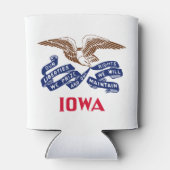 Flagge des Staat Iowa Dosenkühler (Rückseite)