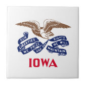 Flagge des Staat Iowa Fliese (Vorderseite)
