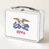 Flagge des Staat Iowa Metall Brotdose (Vorderseite)