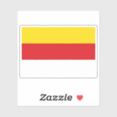 Flagge des Staat Kärnten, Österreich Aufkleber (Blatt)