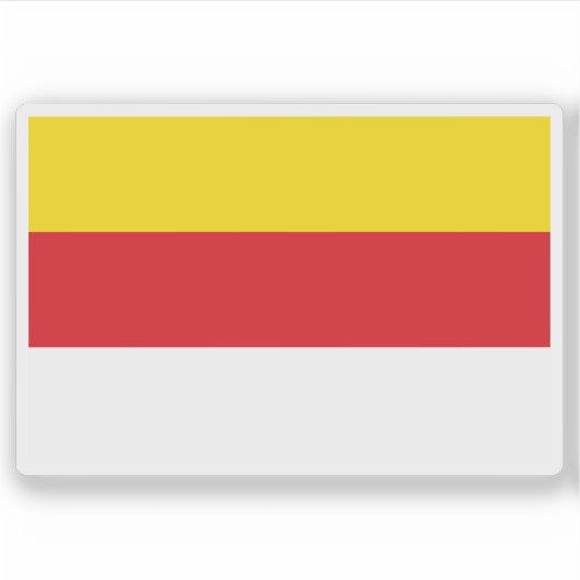 Flagge des Staat Kärnten, Österreich Aufkleber (Vorderseite)