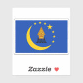 Flagge des Staat Koror, Palau Aufkleber (Blatt)